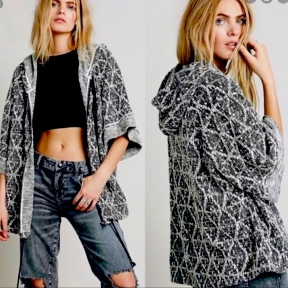 Free People Santa Fe Oversized Hooded Sweater